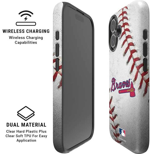 MLB Atlanta Braves Game Ball iPhone 16 Plus Magsafe Impact Case